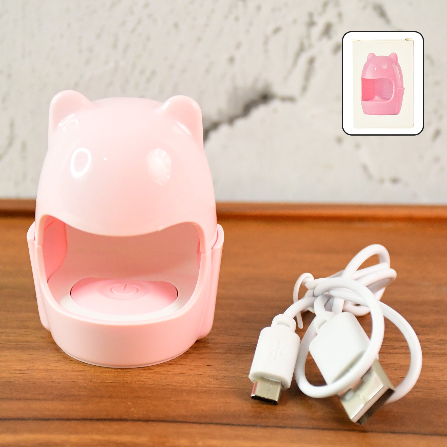 Mini LED Nail Dryer – USB Rechargeable Nail Polish Curing Lamp (1 Pc) Mini LED Nail Dryer – USB Rechargeable Nail Polish Curing Lamp (1 Pc)